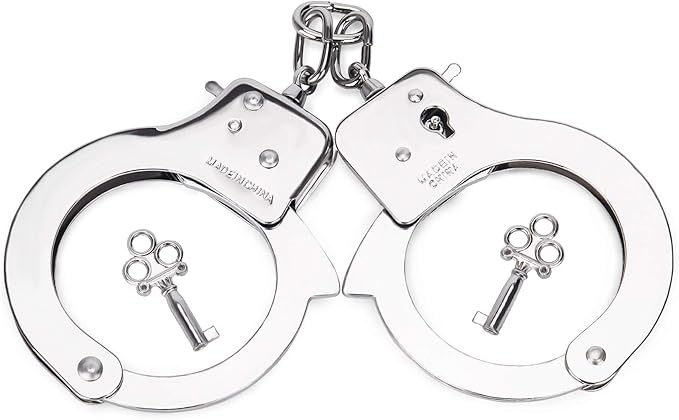 Metal Play Handcuffs, Hand Cuffs Police, Toy Handcuffs for Kids