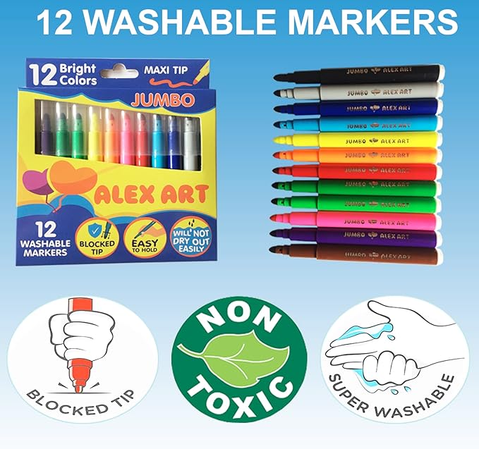 Set of 2 Giant Coloring Posters for Kids with Markers - Unicorn & Mermaid Coloring Poster - Wall Poster Coloring Sheet - Extra Large Coloring Pages for Girls - Jumbo Coloring Huge Big Poster Size