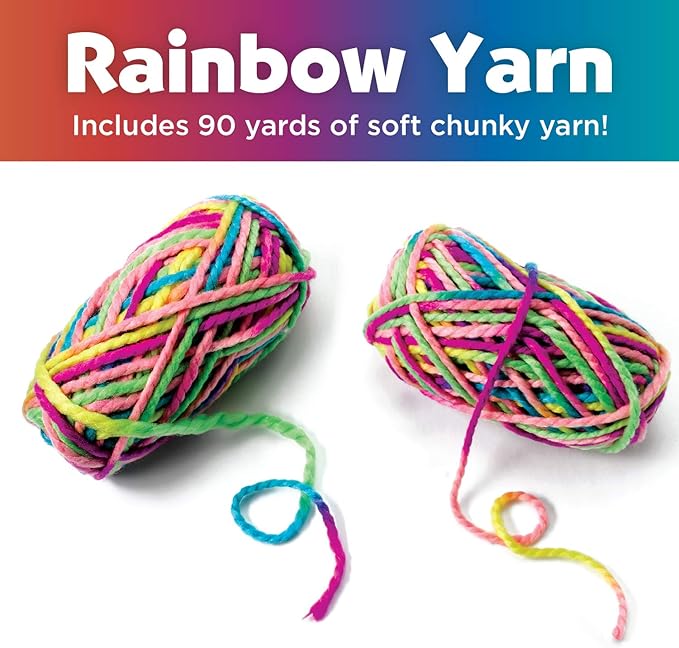 Creativity for Kids Quick Knit Loom Kit - Knitting Kit for Kids, Make Your Own Pom Pom Hat And Accessories, Knitting Loom Crafts for Kids