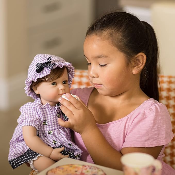 Adora Toddler Time Babies, 20" Premium Doll with Hand Painted Eyelashes and Face, Fresh Baby Powder Scent and Removable Clothing, Birthday Gift for Ages 6+ - Bees Knees