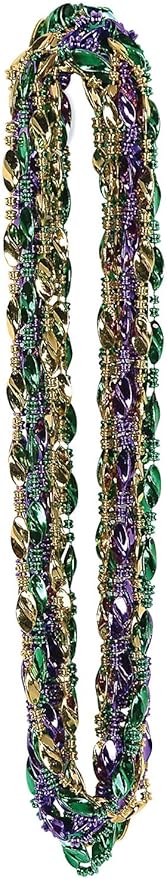 Mardi Gras Swirl Beads
