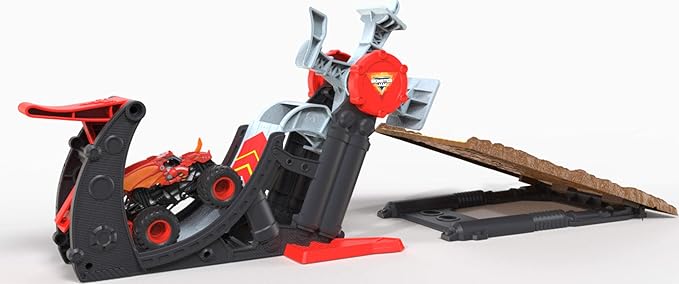 Monster Jam, Official Bakugan Dragonoid Stunt Dial Playset with Exclusive 1:64 Scale Dragonoid Die-Cast Monster Truck
