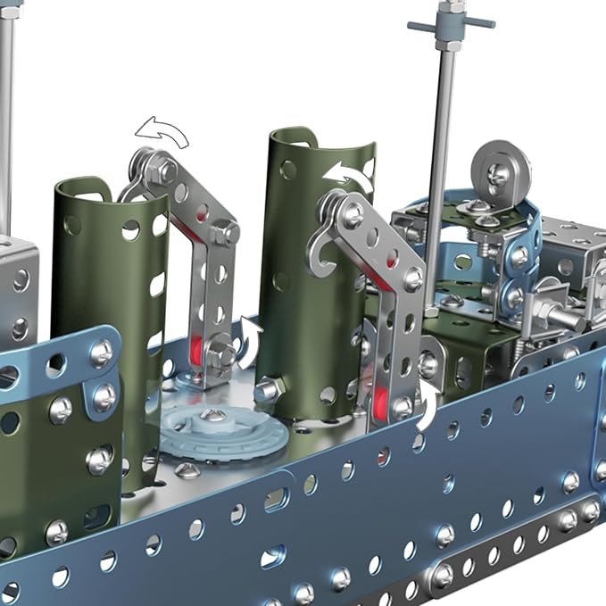 Lucky Doug Stem Building Projects Model Cruiser Ocean Ship Set, 504 Pieces Stem Project Building Toys for Kids Ages 8-12, Assembly Science Kit Toys Gifts for Boys Kids Girls 8 9 10 11 12-16 Years Old