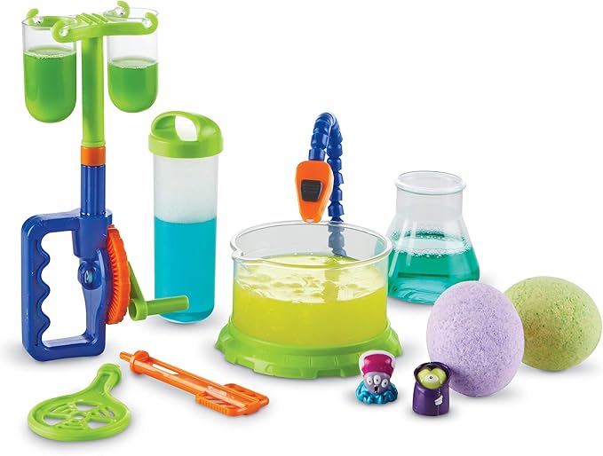 Learning Resources Beaker Creatures Monsterglow Lab - 13 Pieces, Ages 5+ Kids Educational Science Kits, Kindergartner Science Games, Homeschool Science, STEM Toys, Slime Kit