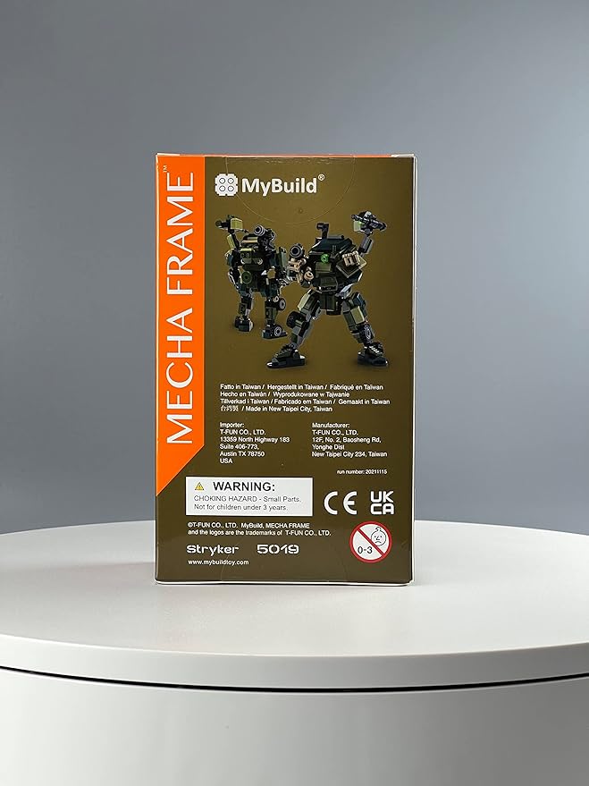 MyBuild Mecha Frame Armed Forces Stryker 5019 - Green Armor Robot Blocks Toy Building Bricks for Children to Adult Mech Fans