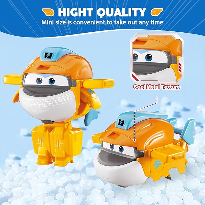 Super Wings Transformer Toys, 2 in Taki Robot Transformer Action Figures, 2-in-1 Mode Robot Transformer Toys for Boys Girls 4-6 6-8, Fun Plane Toys for Boys Toddlers Kids Age 3 4 5 6 7 8