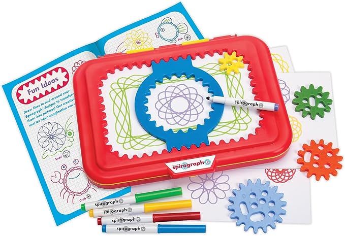 Spirograph Jr. — Jumbo Sized Gears Classic Retro Toy For Spiral Drawing Art Design Toy Kit for Smaller Hands — For Kids Ages 3 and Up