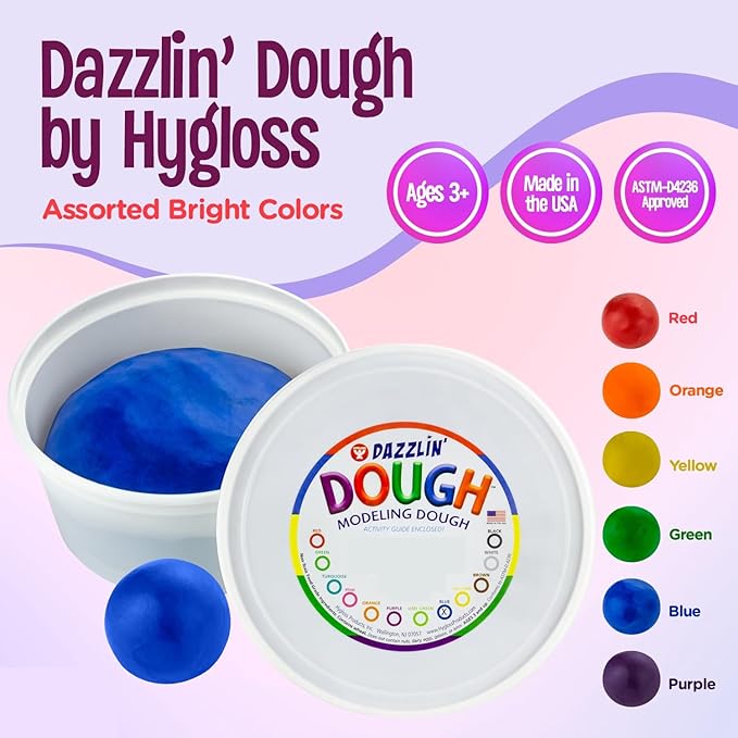 Hygloss Play Modeling Dough - Orange Dough Scented - Safe & Non-Toxic for Kids Arts & Crafts - Party Favors - Classroom Supplies - 5lb