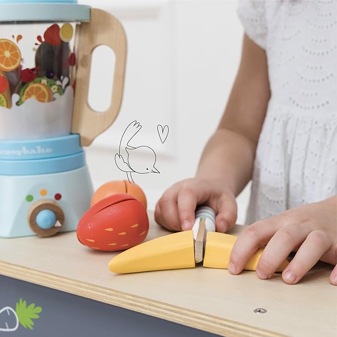 Blender & Wooden Fruit Set Premium Wooden Toys for Kids Ages 3 Years & Up - Le Toy Van