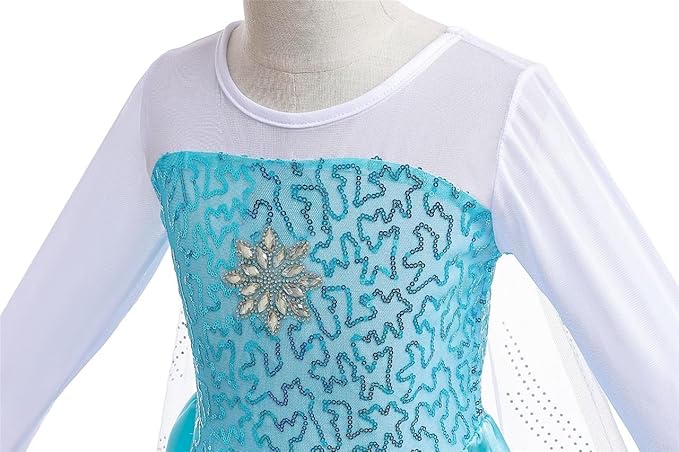 Dressy Daisy Toddler Little Girls' Ice Princess Dress Costume Birthday Halloween Christmas Fancy Party Dresses