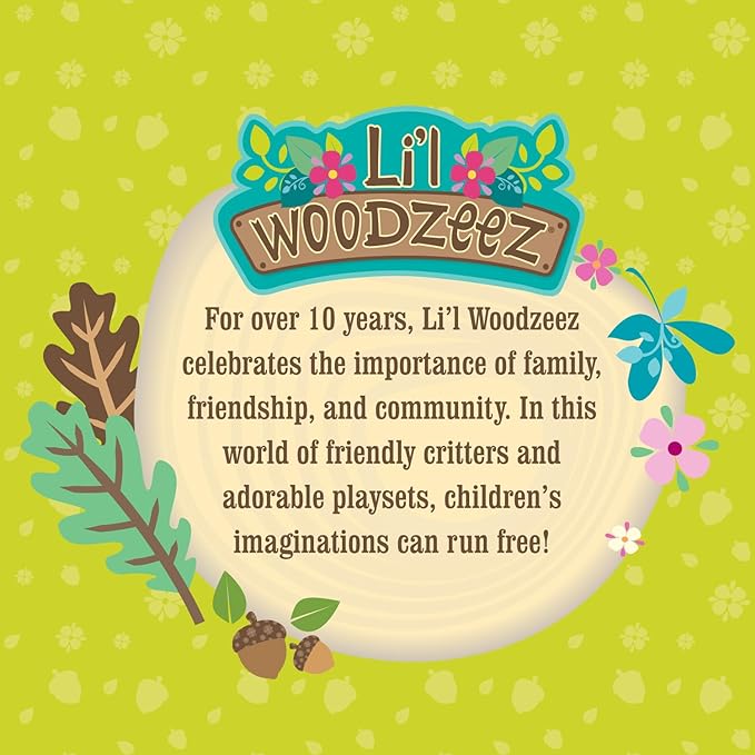 Li’l Woodzeez –Country Kitchen Set – 30Pcs Miniature Dollhouse Furnitures & Accessories – Pretend Play Food – Gift Toy for Kids 3 Years +