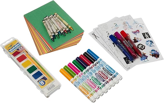 Crayola Frozen 2 Coloring Art Case, Arts & Crafts, Gift for Kids, Ages 5, 6, 7, 8, Packaging May Vary