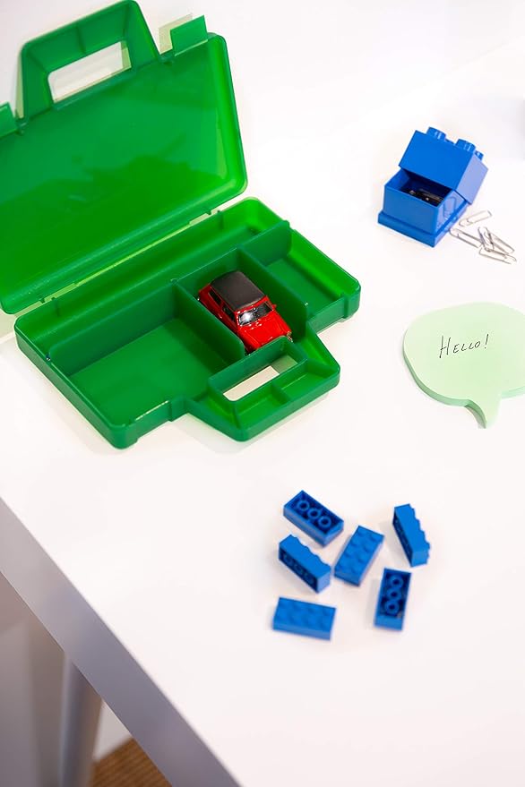 ROOM Copenhagen, Lego Sorting Box to-Go - Travel Case with Organizing Dividers - Red (40870001)