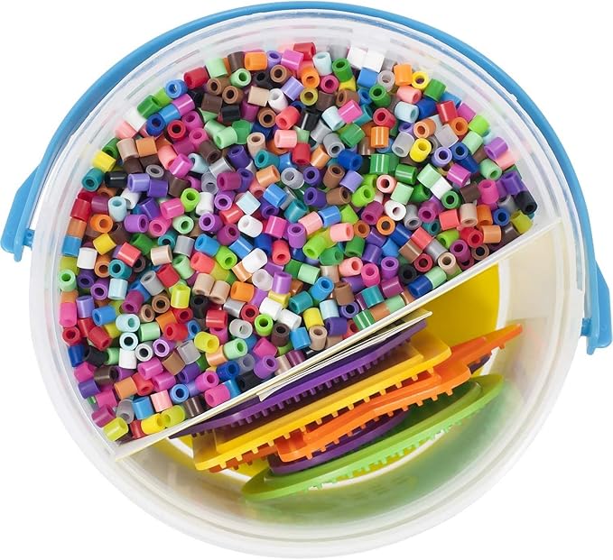 Perler Multi Mix Assorted Fuse Bead Bucket, 6000 pcs