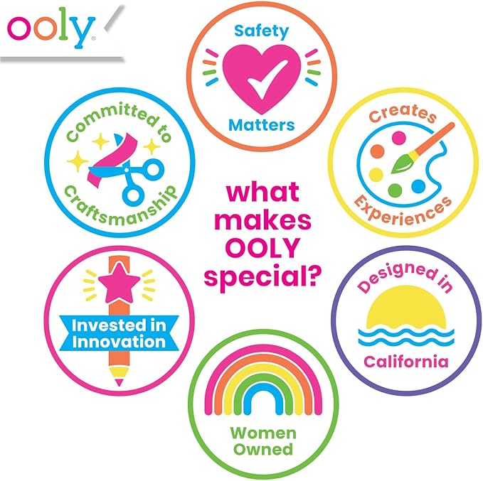 Ooly Creatibles, 12 Colors Air Dry Clay Kit for Kids Craft, Modeling Clay with 3 Shaping Tools, Craft Supplies & Materials, Airdry DIY Art Set for Kids Ages 6 and Up