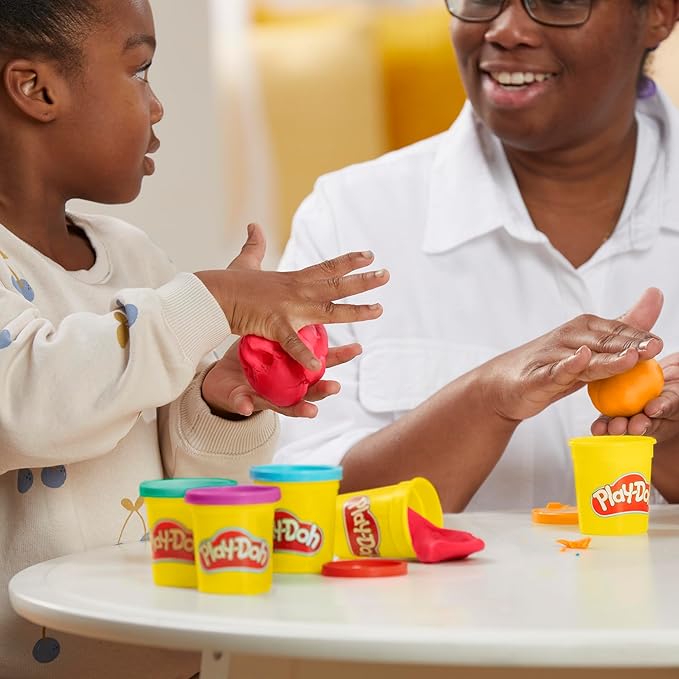 Play-Doh Fun Tub Set, 19 Accessories & Reusable Storage Container, Preschool Toys, Kids Arts & Crafts, Ages 3+ (Amazon Exclusive)