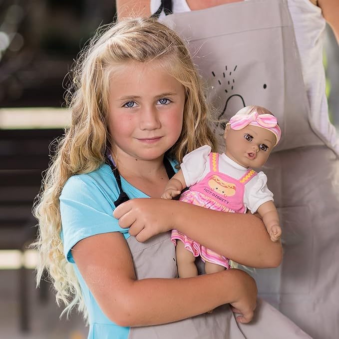 Adora Play Time Babies Collection, 13" Baby Doll with Doll Clothes and Accesories, Made with Sweet Baby Powder Scent, and GentleTouch Vinyl Body, Birthday Gift for Ages 1+ - Hot Diggity Dog