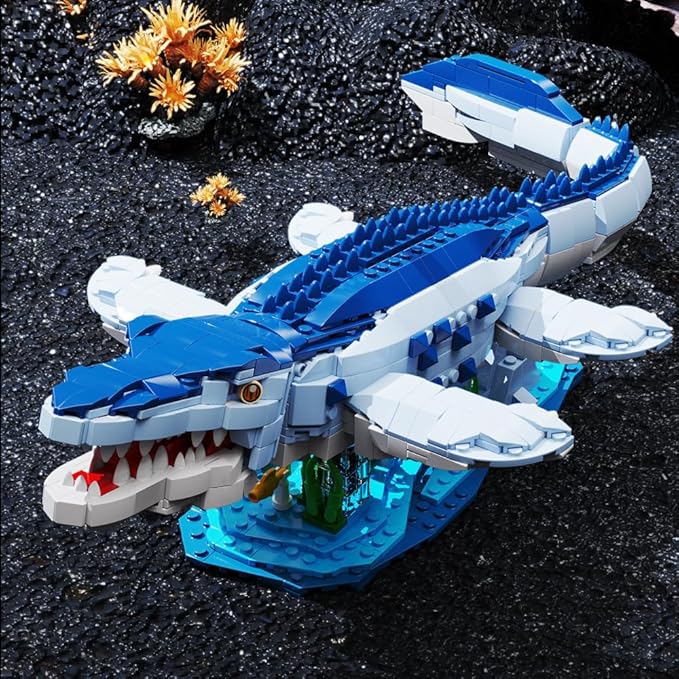 Mesiondy Dinosaur Building Blocks Set，STEM Dinosaur Toys for 6 7 8 9 10 11 12 13 14Year Old Boys (1158 Pieces)…