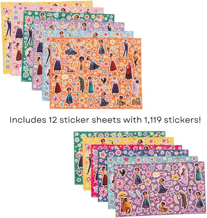 Disney Encanto Creative Coloring Canvas Painting and Activity Set for Kids, 1000+ pcs