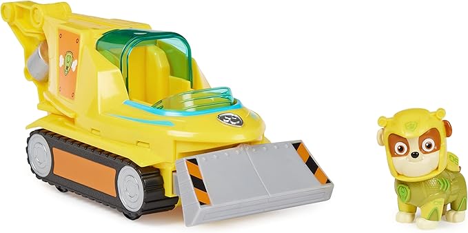 Paw Patrol Aqua Pups Rubble Transforming Hammerhead Shark Vehicle with Collectible Action Figure, Kids Toys for Ages 3 and up