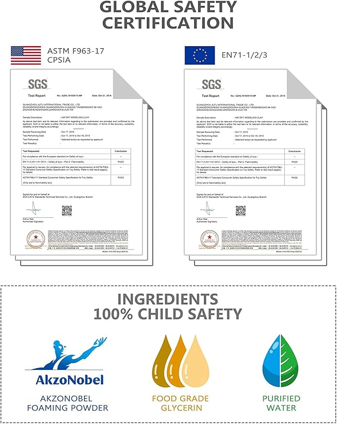 Sago Brothers 36 Colors Air Dry Clay, Soft Modeling Clay for Kids with Tools & Tutorial, Molding Clay Christmas Gifts for Kids Age 3-12, Kids Toys Crafts for Girls and Boys