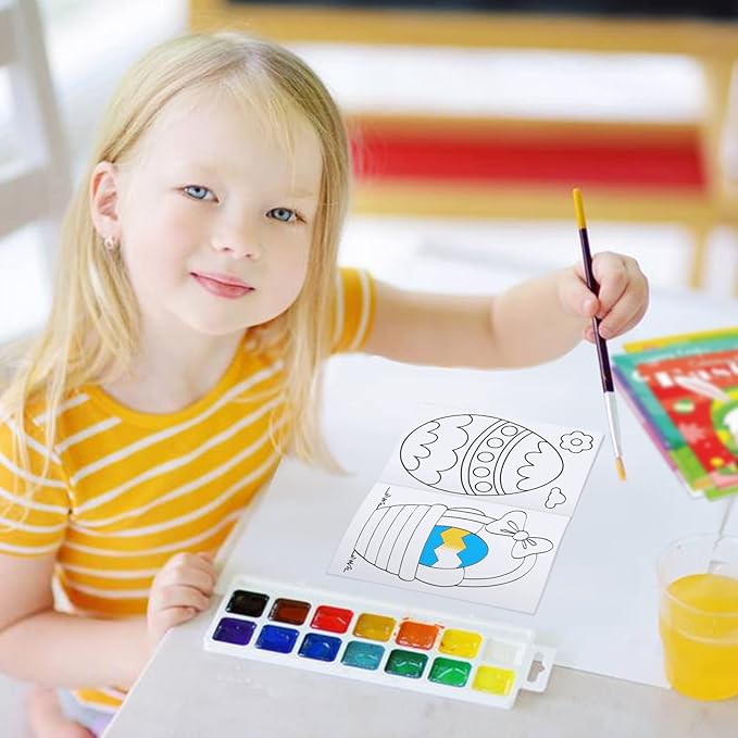 Easter Day Coloring Books For Kids Ages 2-4,4-8,Kids Indoor Activities at Home Party Favors Supplies 32 Pack