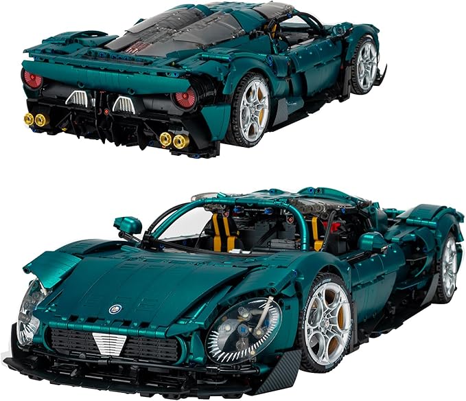 Raceforge Sports Car Building Set,1:8 Scale Model Sports Technic Car,Adult Collectible Cars Sets to Build，Scale Car Gift for Adults,Home or Office Décor Sets for Boys 8-14(4208pcs)