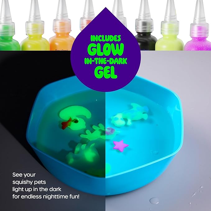 Dan&Darci Aqua Fairy Water Gel Kit for Kids - Magic Elf Toy Kits - Waters Pets - DIY Squishy Maker Set - Craft for Kids - Make Your Own Squishies Toys Crafts - Christmas Gifts for Boys & Girls