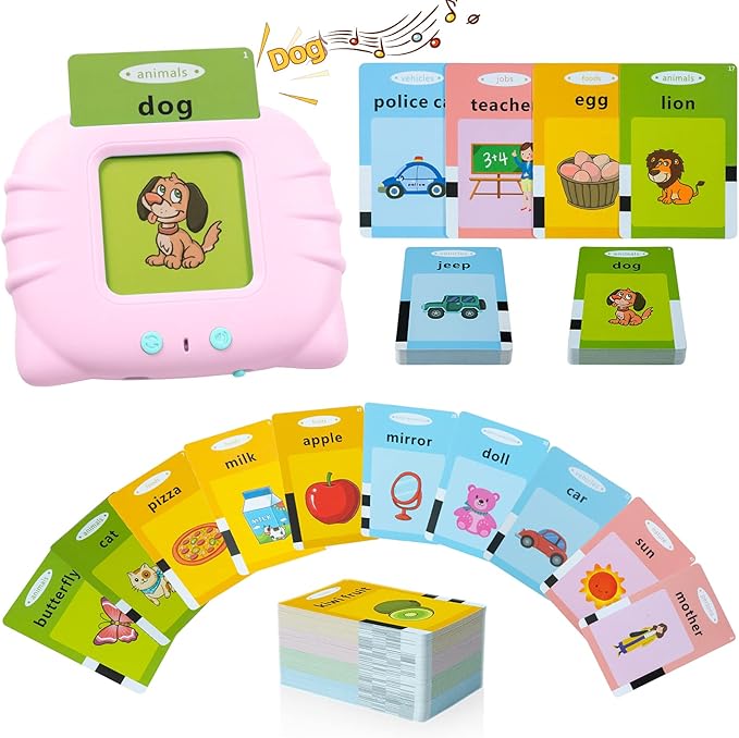 QuTZ Toddler Toys for 2 3 4 5 Year Old Boys and Girls, Speech Therapy/Autism Sensory Toys for Autistic Children, Learning Montessori Toys, 224 Sight Words Talking Flash Cards