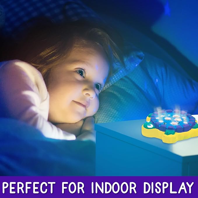 Creative Roots Paint Your Own Light-Up Turtle Stepping Stone, Paintable 3.9 x 4.5-inch Ceramic Light-Up Turtle, Includes 6 Acrylic Paints & Paintbrush, Great Arts and Crafts for Kids Ages 8-12