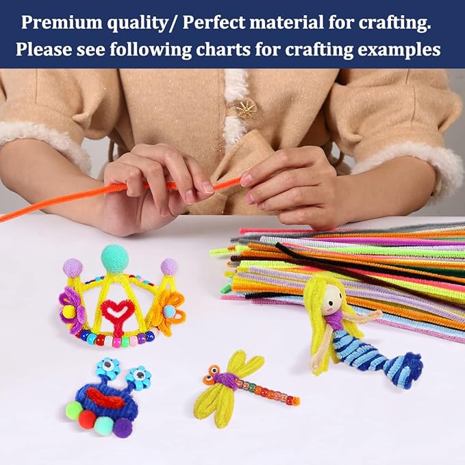 Pipe Cleaners, Pipe Cleaners Craft, Arts and Crafts, Crafts, Craft Supplies, Art Supplies (Brown)…