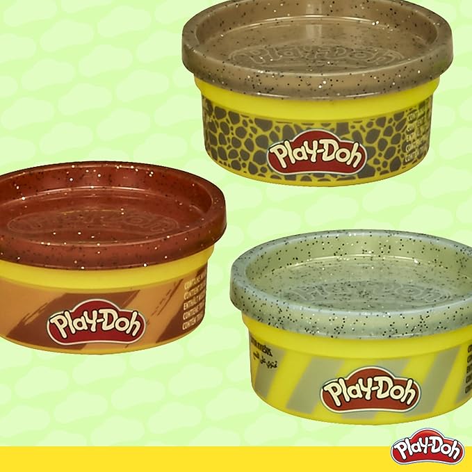 Play-Doh Dinosaur Theme 13-Pack of Non-Toxic Modeling Compound with 2 Cutter Shapes, 2 Roller Tools, and Scissors (Amazon Exclusive)