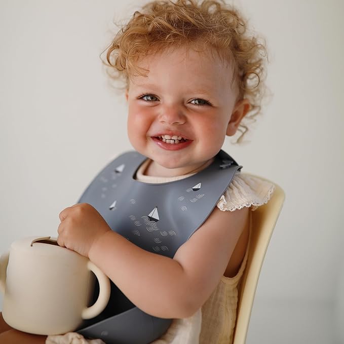 mushie Silicone Snack Cup | Spill Proof Food Container for Toddler and Baby (Shifting Sand)