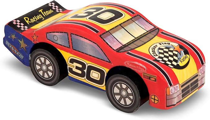 Melissa & Doug Decorate-Your-Own Wooden Race Car Craft Kit