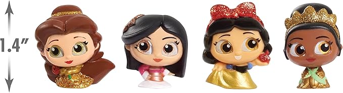 Disney Doorables Glitter and Gold Princess Collection Peek, 8 Blind Bag Inspired Figures, Officially Licensed Kids Toys for Ages 5 Up by Just Play