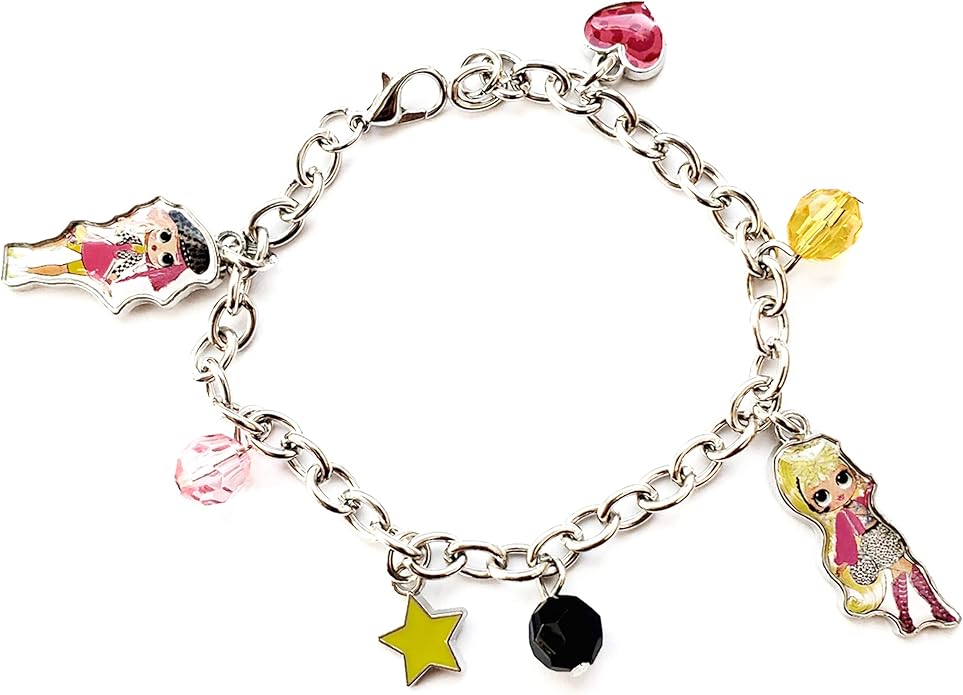 UPD Girls Beaded Charm Bracelet (LOL OMG)