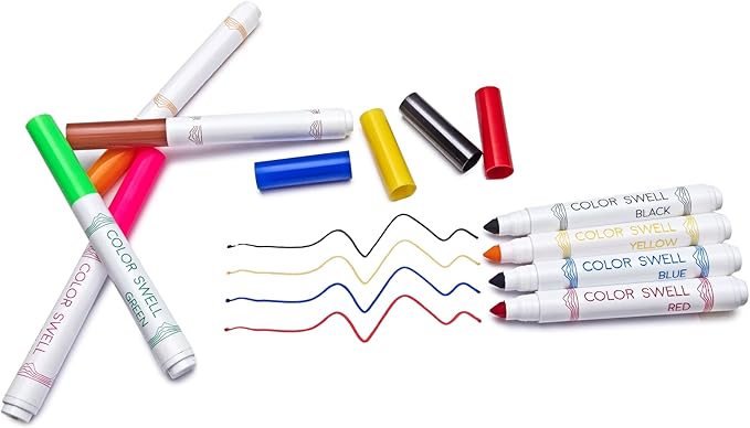 Color Swell Washable Bulk Markers 72 Packs 8 Count Vibrant Colors 288 Total Markers Bulk Perfect for Teachers, Kids and Classrooms