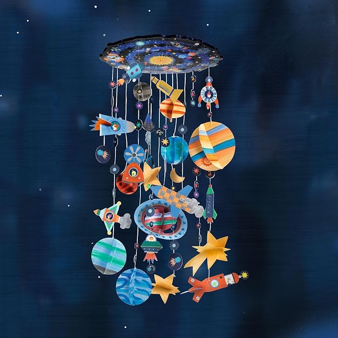 Djeco-US Do It Yourself Solar System Mobile Kit Arts & Crafts for Ages 8 to 12