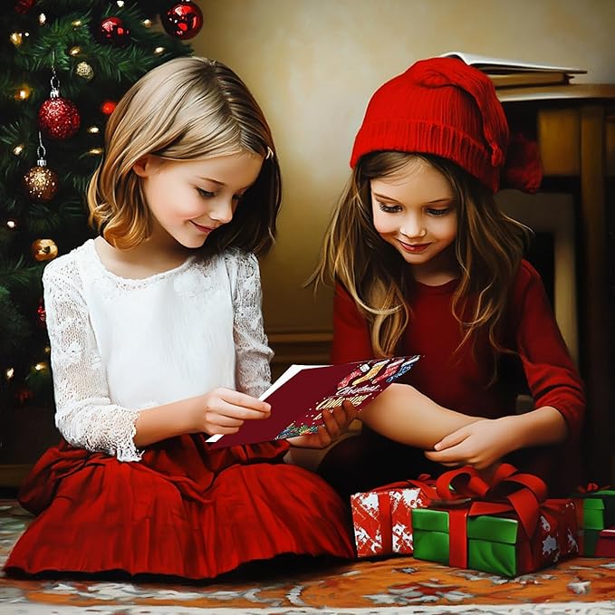 48 Pack Christmas Coloring Books for Kids Girls Boys, Bulk Coloring Books Xmas Holiday Party Favors Gifts, Xmas Stockings Goodie Bags Stuffer Filler Fun Holiday Party Supplies - B