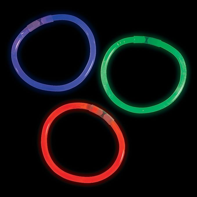Fun Express - 100pc Halloween Value Glow Bracelet for Halloween - Jewelry - Glow - Glow Bracelets - Halloween - 100 Pieces