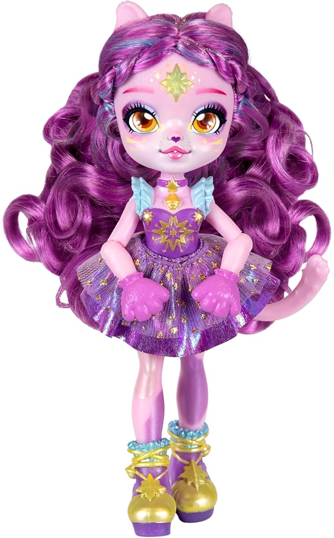Magic Mixies Pixlings Shimmerverse Series, Create & Mix Magic Potion To Magically Reveal Catlyn the Cat, Watch As This Beautiful 6.5" Shimmerverse Pixling Fashion Doll Appears Inside The Potion Bottle