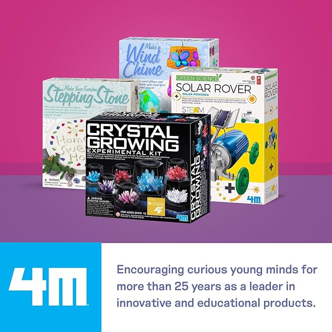 4M Make A Wind Chime Kit - Arts & Crafts Construct & Paint A Wind Powered Musical Chime DIY Gift for Kids, Boys & Girls