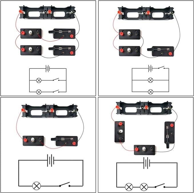 EUDAX School Labs Basic Electricity Discovery Circuit Kit for Introductory Electronics