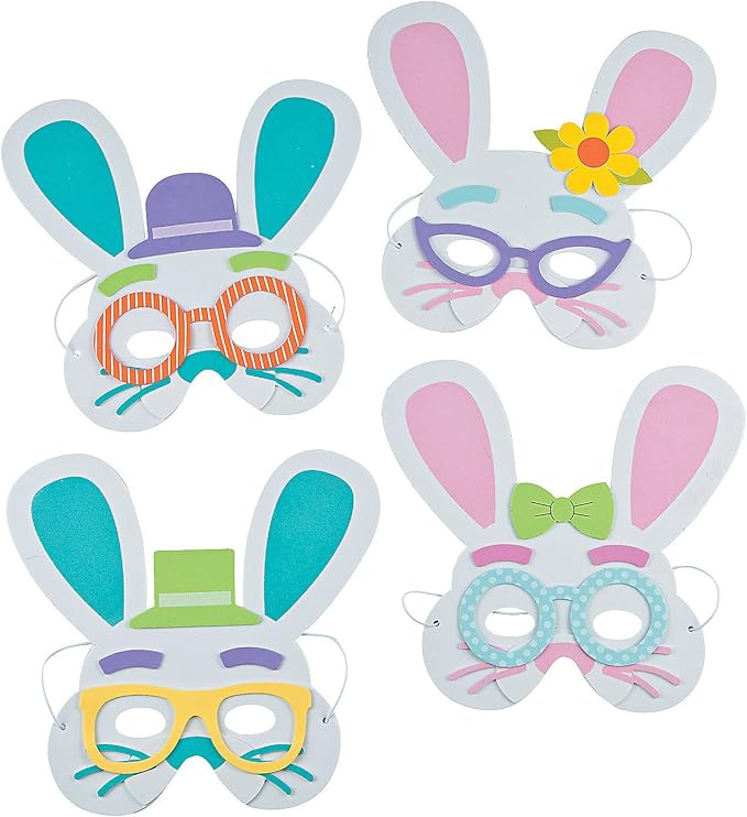 Easter Bunny Mask Ck-12 - Crafts for Kids and Fun Home Activities