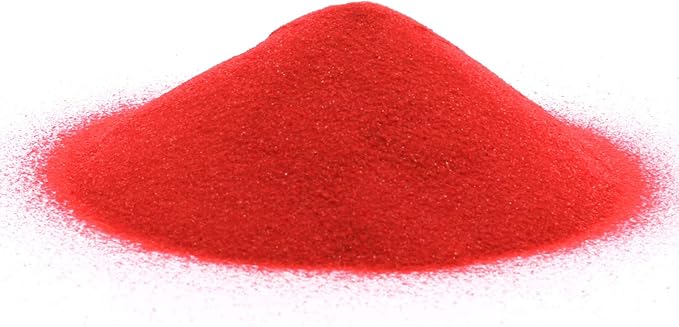 Shiny Stone Colorful Sand,Rainbow Sand,Art Sand,Colored Sand,Craft Sand,Decorative Wedding Vibrant Sand, 250g/0.55lbs/8.81oz for Kids Creativity Wedding Succulent Terrarium Vase (Scarlet)