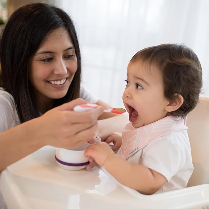 Dr. Brown's Soft-Tip Toddler Spoons with Long Handle for Baby-Led Weaning, BPA Free (Pack of 6)