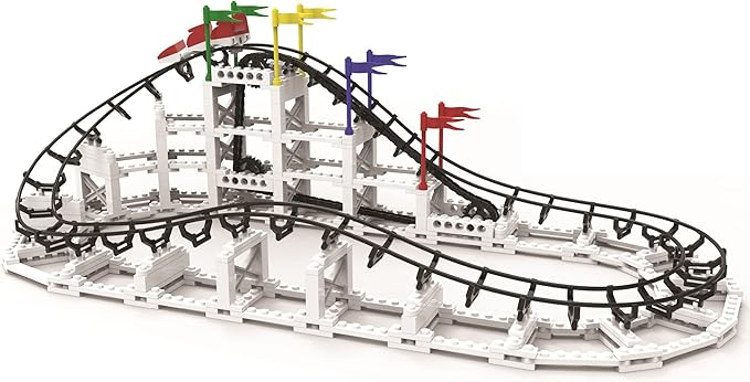Little Dipper - 324 Pcs, Building Brick Set, Gravity Powered Roller Coaster Model, Promotes STEM Learning
