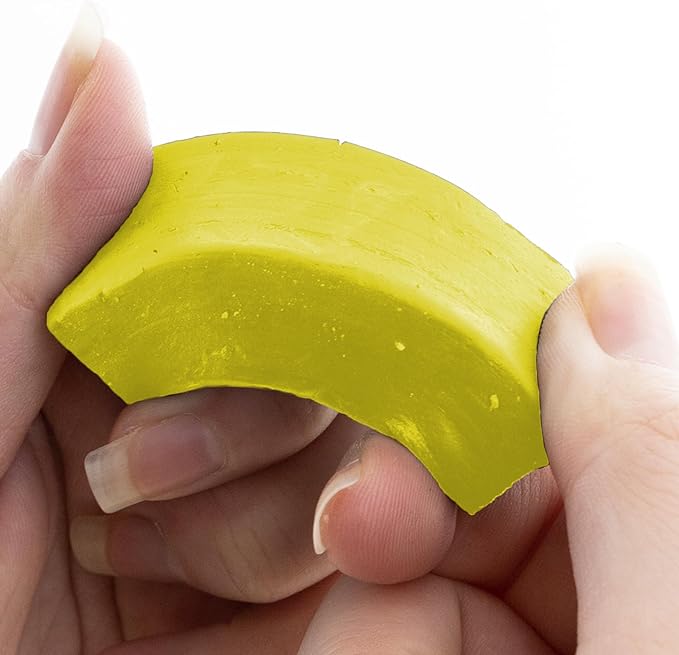 BAZIC Modeling Clay Yellow Color 1 LB, Modeling Dough Art Craft Non Toxic Gift for Artist Kids, Bulk for Classroom, 24-Pack