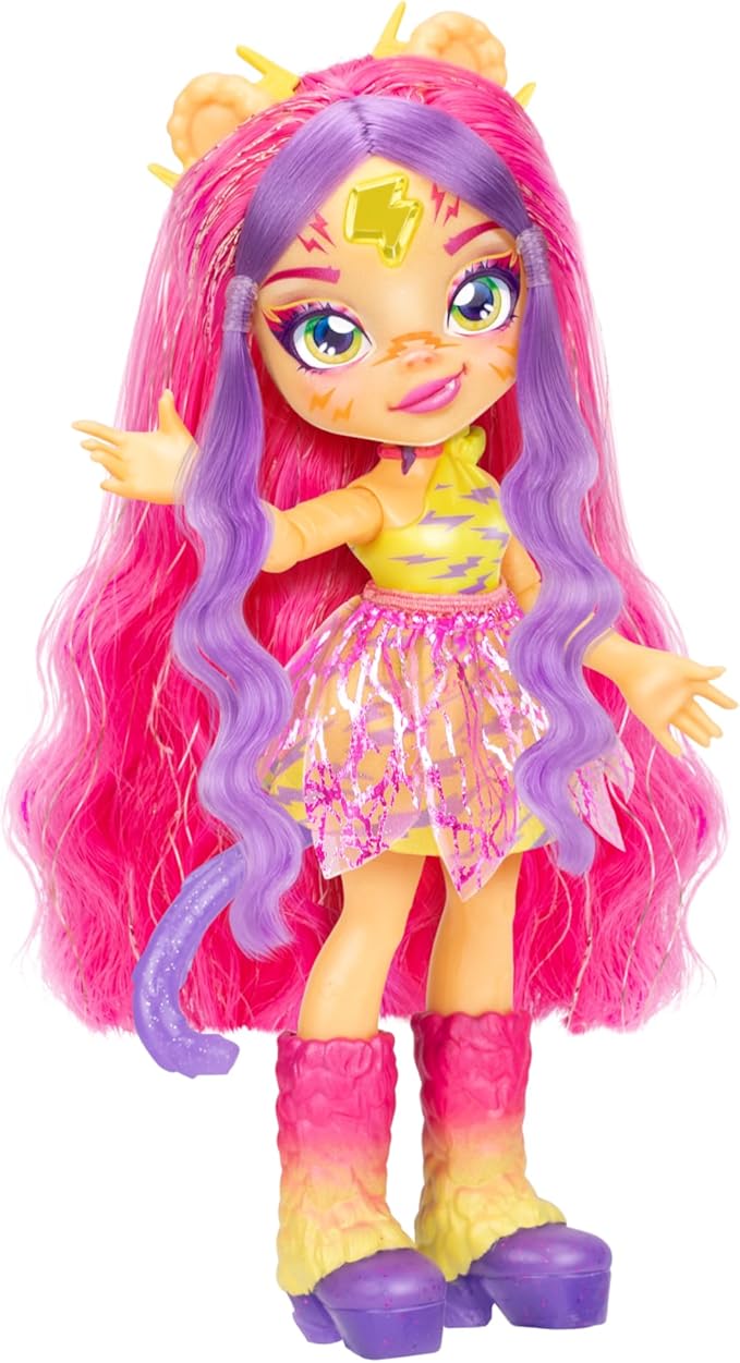 Magic Mixies Pixlings Shimmerverse Series, Create & Mix A Magic Potion to Reveal Tiggz The Tiger Pixling, Watch As This Beautiful 6.5" Fashion Doll Appears Inside The Potion Bottle