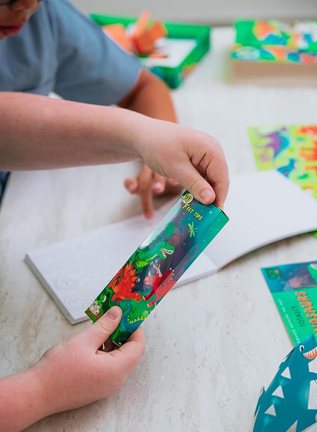 Totally Dinosaurs Dino-Tastic Activity Set with 30 Activities in Keepsake Box